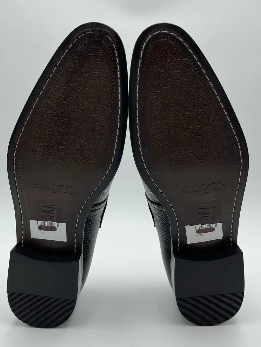 Vellapais SZ 11 Astra Brown Pebbled Leather Monkstrap Shoes MSRP $309